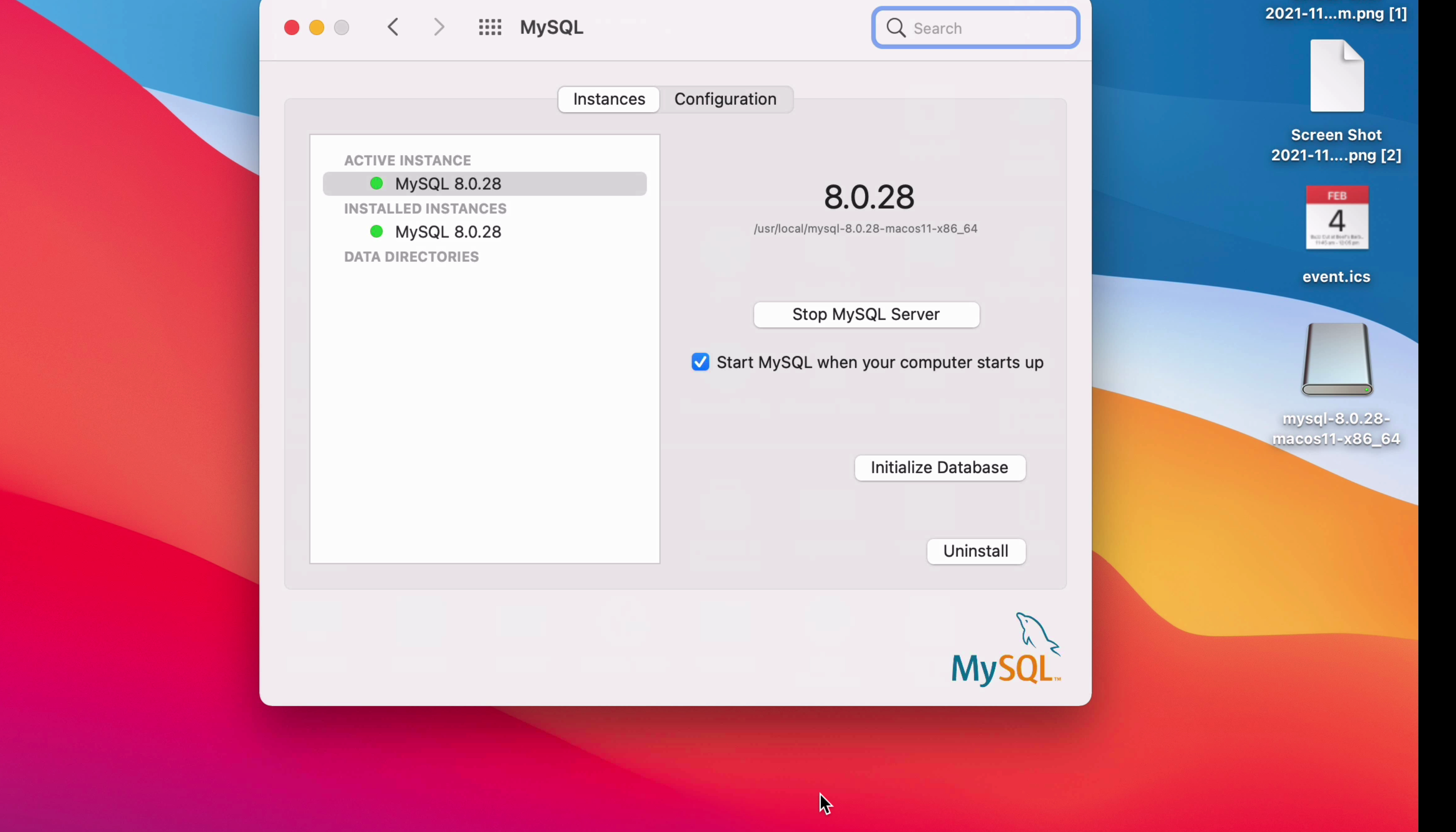 mysql dmg 18