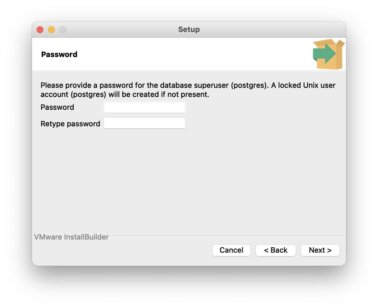 enter password